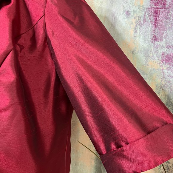 📌Dana Kay Beautiful Shiny Sleeveless Dress with 1/2 Sleeves Jacket - Picture 2 of 16